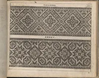 An illustration from Newes Modelbuch in Kupffer gemacht, darinen aller hand Arth newer Model von dun, mittel vnd dick aussgeschnidener Arbeit auch andern kunstlichen Neh werck zu gebrauchen. (1604)