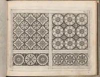 An illustration from Newes Modelbuch in Kupffer gemacht, darinen aller hand Arth newer Model von dun, mittel vnd dick aussgeschnidener Arbeit auch andern kunstlichen Neh werck zu gebrauchen. (1604)