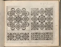Picture 15 of 17 from Newes Modelbuch in Kupffer gemacht, darinen aller hand Arth newer Model von dun, mittel vnd dick aussgeschnidener Arbeit auch andern kunstlichen Neh werck zu gebrauchen. (1604), leaf 61