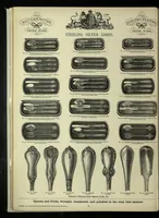 An illustration from Illustrated pattern-book of silver goods, electro-silver plated goods and cutlery : also of japanned goods, bronze and ormolu goods, ironmongery, lamps, etc. (1889)