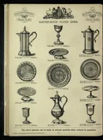 An illustration from Illustrated pattern-book of silver goods, electro-silver plated goods and cutlery : also of japanned goods, bronze and ormolu goods, ironmongery, lamps, etc. (1889)