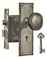 An illustration from Builder's hardware : fine locks, artistic designs, in door and window trimmings. (1903)