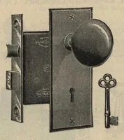 An illustration from Builder's hardware: fine locks, artistic designs in door and window trimmings. (1903)