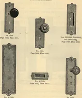 An illustration from Builder's hardware: fine locks, artistic designs in door and window trimmings. (1903)