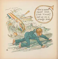 An illustration from Slateandpencil-vania : being the adventures of Dick on a desert island (1885)