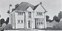 An illustration from Some small houses : illustrated with frontispiece in colour and 90 reproductions ... (1908)