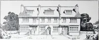 An illustration from Some small houses : illustrated with frontispiece in colour and 90 reproductions ... (1908)