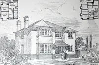 An illustration from Some small houses : illustrated with frontispiece in colour and 90 reproductions ... (1908)