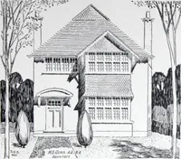 Picture 47 of 108 from Some small houses : illustrated with frontispiece in colour and 90 reproductions ... (1908), leaf 60