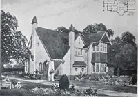 An illustration from Some small houses : illustrated with frontispiece in colour and 90 reproductions ... (1908)