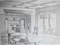 An illustration from Some small houses : illustrated with frontispiece in colour and 90 reproductions ... (1908)