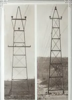 An illustration from Steel transmission structures and catenary bridges. (1914)