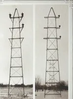An illustration from Steel transmission structures and catenary bridges. (1914)