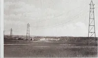 An illustration from Steel transmission structures and catenary bridges. (1914)