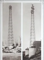 An illustration from Steel transmission structures and catenary bridges. (1914)