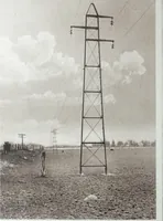 An illustration from Steel transmission structures and catenary bridges. (1914)