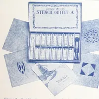 An illustration from Stencils & stencil materials / designed and printed by the Adv. Department of the Sherwin-Williams Co. (1910)