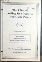 Picture 1 of 9 from The effect of adding zinc oxide to iron oxide paints / by Harley A. Nelson. (1929), leaf 0