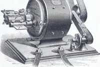An illustration from The Maxim Electric Light and Power Co., Philadelphia. (1882)