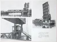 An illustration from The Strauss Bascule Bridge Company, Inc., engineers and designers of trunnion, bascule and direct lift bridges. (1920)