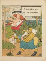 An illustration from This little pig went to market (1870)