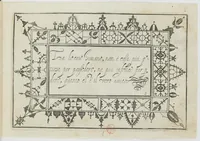 An illustration from Ghirlanda di sei vaghi fiori scielti da piu famosi giardini d'Italia : belle lettere, dotte sententie, novi merli, moderne mansioni, leggiadri lavori, usati numeri : raccolti da Pietro Paolo Tozzi (1616)