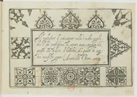 An illustration from Ghirlanda di sei vaghi fiori scielti da piu famosi giardini d'Italia : belle lettere, dotte sententie, novi merli, moderne mansioni, leggiadri lavori, usati numeri : raccolti da Pietro Paolo Tozzi (1616)