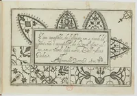 An illustration from Ghirlanda di sei vaghi fiori scielti da piu famosi giardini d'Italia : belle lettere, dotte sententie, novi merli, moderne mansioni, leggiadri lavori, usati numeri : raccolti da Pietro Paolo Tozzi (1616)
