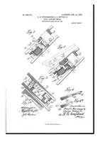 An illustration from US Patent 884,754, Type-Casting Mold (1908)