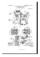 An illustration from US Patent 884,754, Type-Casting Mold (1908)