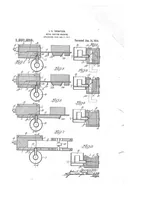 An illustration from US Patent 1,291,259, Metal-Casting Machine [Ejector for a Fusion Stripcaster] (1919)