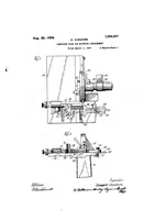 An illustration from US Patent 1,506,407. Composing-Room-Saw Mitering Arrangement (1924)