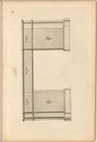 Picture 3 of 12 from Upwards of one hundred new and elegant designs, being all the most approved patterns of houshold furniture in genteel taste : consisting of china, breakfast, side-board, dressing, toilet, card, writing, claw, library, slab and night tables; cabinets, china shelves and cases, chests, bureaus, desk and book cases. Engraved on forty-two copper plates. Part the Second / by A Society of Upholsterers, Cabinet-makers. &c &c (1764), leaf 22