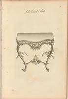Picture 1 of 12 from Upwards of one hundred new and elegant designs, being all the most approved patterns of houshold furniture in genteel taste : consisting of china, breakfast, side-board, dressing, toilet, card, writing, claw, library, slab and night tables; cabinets, china shelves and cases, chests, bureaus, desk and book cases. Engraved on forty-two copper plates. Part the Second / by A Society of Upholsterers, Cabinet-makers. &c &c (1764), leaf 8