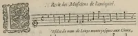 An illustration from Airs de cour avec la tablature de luth de Anthoine de Boesset, surintendant de la musique de la Chambre du Roy, & de la Reyne. Seiziesme livre. (1643)