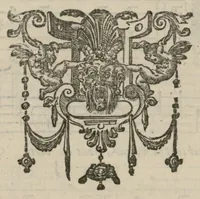 An illustration from Airs de cour avec la tablature de luth de Anthoine de Boesset, surintendant de la musique de la Chambre du Roy, & de la Reyne. Seiziesme livre. (1643)