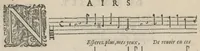An illustration from Airs de cour avec la tablature de luth de Anthoine de Boesset, surintendant de la musique de la Chambre du Roy, & de la Reyne. Seiziesme livre. (1643)