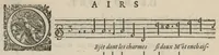 Picture 15 of 25 from Airs de cour avec la tablature de luth de Anthoine de Boesset, surintendant de la musique de la Chambre du Roy, & de la Reyne. Seiziesme livre. (1643), leaf 33