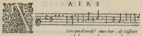 Picture 19 of 25 from Airs de cour avec la tablature de luth de Anthoine de Boesset, surintendant de la musique de la Chambre du Roy, & de la Reyne. Seiziesme livre. (1643), leaf 41