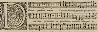 An illustration from Motets pour la chapelle du Roy, mis en musique, par Monsieur Du Mont abbé de Silly, & maistre de la musique, de ladite chapelle. Basse du grand choeur. (1686)