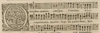 An illustration from Motets pour la chapelle du Roy, mis en musique, par Monsieur Du Mont abbé de Silly, & maistre de la musique, de ladite chapelle. Basse du grand choeur. (1686)