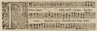 An illustration from Motets pour la chapelle du Roy, mis en musique, par Monsieur Du Mont abbé de Silly, & maistre de la musique, de ladite chapelle. Basse du grand choeur. (1686)