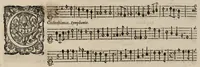 An illustration from Motets pour la chapelle du Roy, mis en musique, par Monsieur Du Mont abbé de Silly, & maistre de la musique, de ladite chapelle. Premier dessus de violon. (1686)