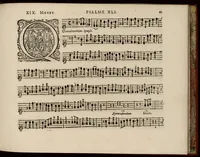 An illustration from Motets pour la chapelle du Roy, mis en musique, par Monsieur Du Mont abbé de Silly, & maistre de la musique, de ladite chapelle. Premier dessus de violon. (1686)