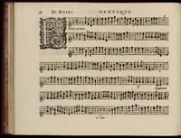 An illustration from Motets pour la chapelle du Roy, mis en musique, par Monsieur Du Mont abbé de Silly, & maistre de la musique, de ladite chapelle. Second dessus de violon. (1686)