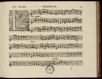 An illustration from Motets pour la chapelle du Roy, mis en musique, par Monsieur Du Mont abbé de Silly, & maistre de la musique, de ladite chapelle. Second dessus de violon. (1686)