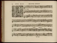 An illustration from Motets pour la chapelle du Roy, mis en musique, par Monsieur Du Mont abbé de Silly, & maistre de la musique, de ladite chapelle. Second dessus de violon. (1686)