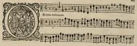 An illustration from Motets pour la chapelle du Roy, mis en musique, par Monsieur Du Mont abbé de Silly, & maistre de la musique, de ladite chapelle. Taille de violon. (1686)