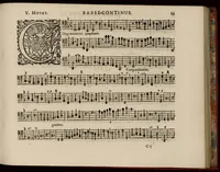 An illustration from Motets pour la chapelle du Roy, mis en musique, par Monsieur Du Mont abbé de Silly, & maistre de la musique, de ladite chapelle. Basse-continue pour l'orgue. (1686)