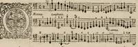 An illustration from Motets pour la chapelle du Roy, mis en musique, par Monsieur Du Mont abbé de Silly, & maistre de la musique, de ladite chapelle. Basse-continue pour l'orgue. (1686)